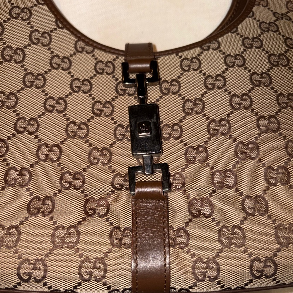 Authentic Gucci Monogram Jackie Shoulder Bag - image 5
